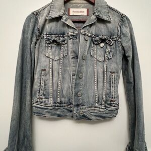 Sunday Best Striped Denim Jacket